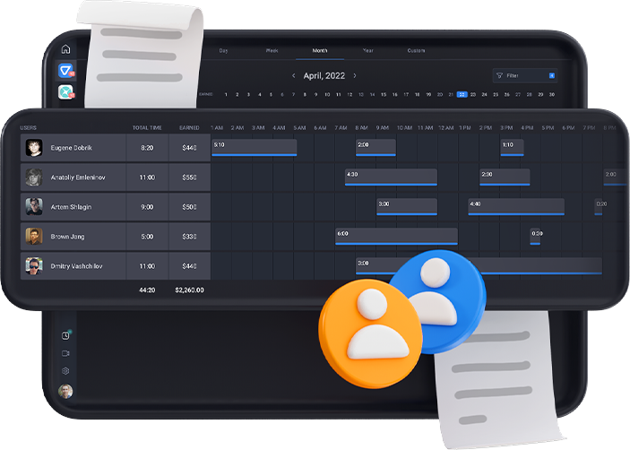 Illustration image of Employee Time Tracking with Teamly