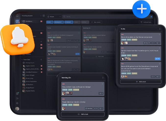 Illustration image of Teamly Team Progress with Boards