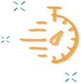 Time icon that represents Teams Can Save Time with Video