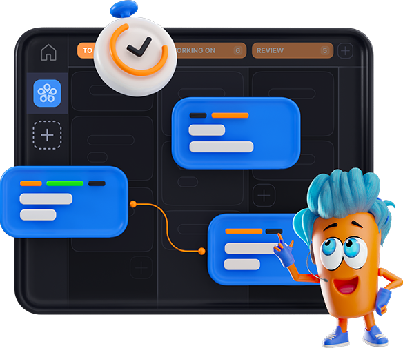 Illustration image of Task, Timeline and Project Management for Remote Teams