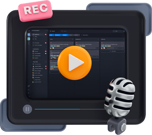 Illustration image of Screen Recording for Project & Problem Explanations