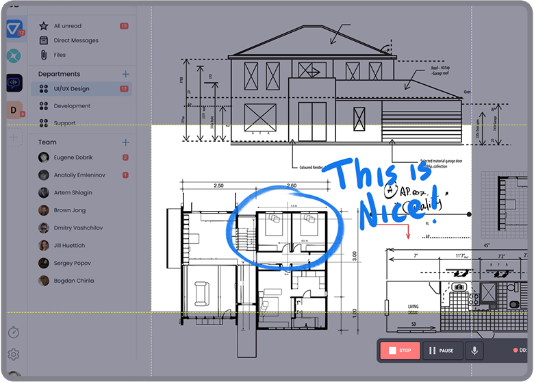 Illustration image of Teamly Screen Recording Process