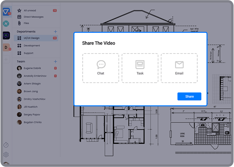 Illustration image of Teamly Screen Recording Process