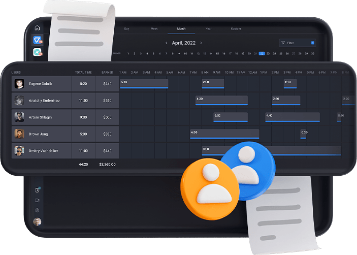 Illustration image of Employee Time Tracking with Teamly