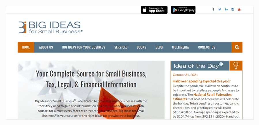 Big Ideas for Small Businesses Blog