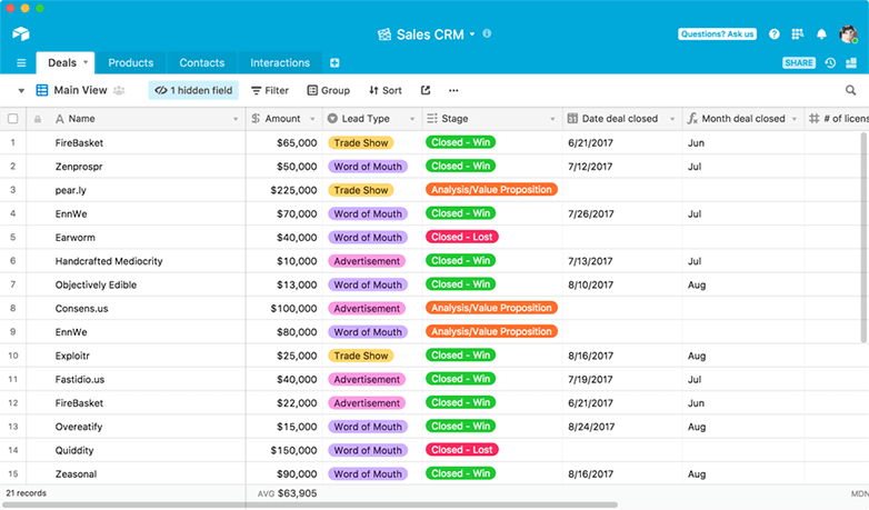 Airtable Interface