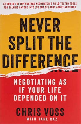 Never Split the Difference Book on Negotiation