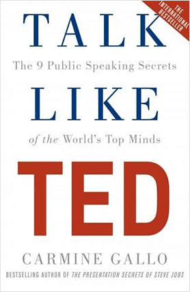 Talk like TED Book by Carmine Gallo