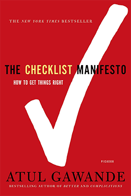 The Checklist Manifesto Book by Atul Gawande