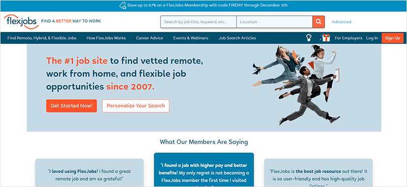 FlexJobs - For Remote Positions and Jobs with Flexible Hours