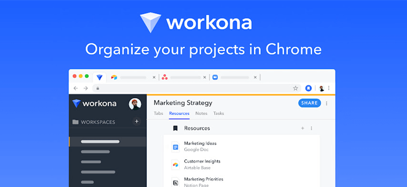 Image represents Workona Chrome Extension