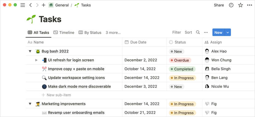 Image of Notion Dashboard