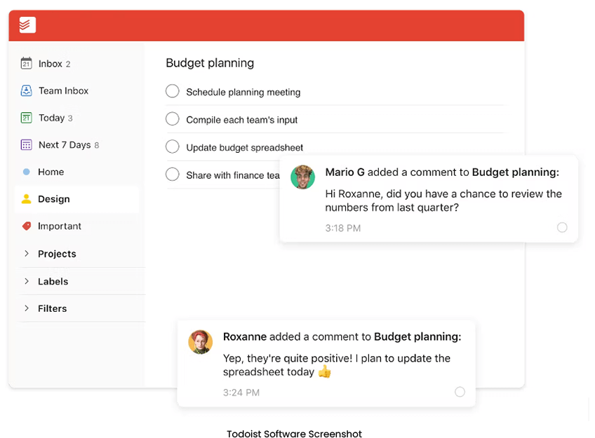 Image of Todoist Dashboard