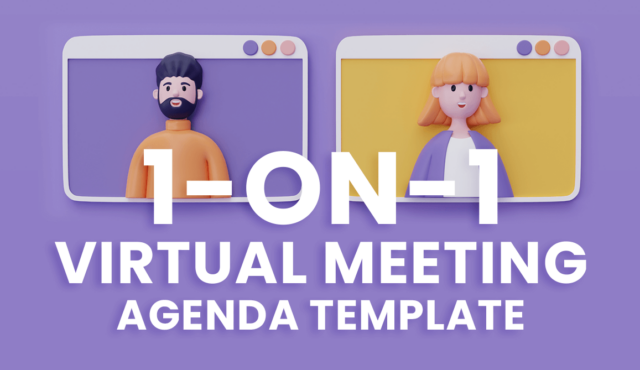 1-on-1 Virtual Meeting Agenda Kanban Board Template