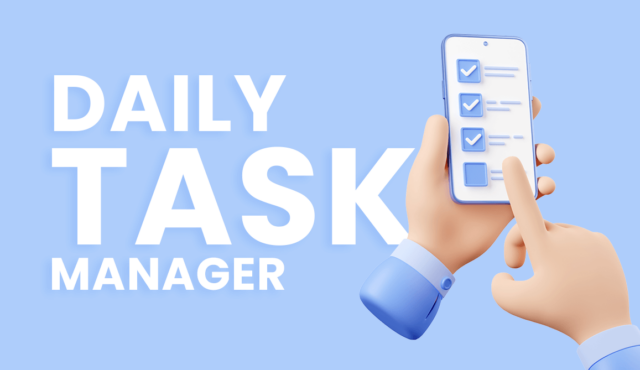 Daily Task Manager Kanban Board Template