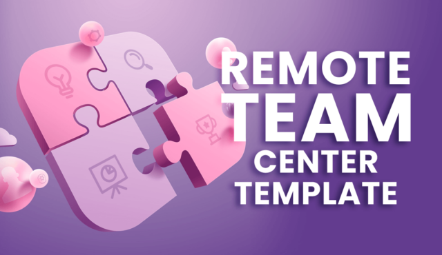 Remote Team Center Kanban Board Template