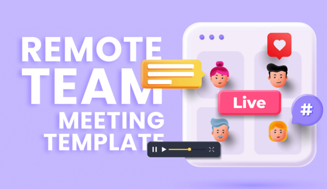 Remote Teams Meeting Kanban Board Template