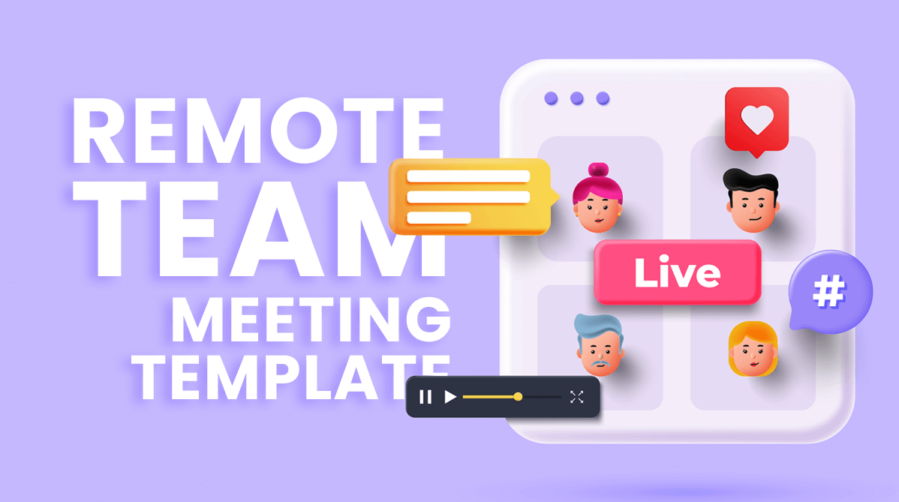Image represents Remote Team Meetings Template