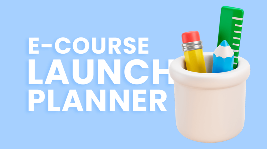 Illustration image of eCourse Launch Planner