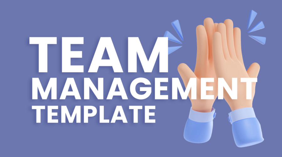 Image represents Team Management Template
